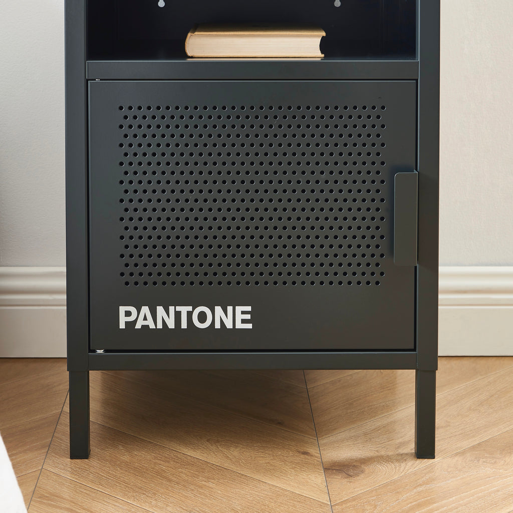 Table De Chevet - Métal - Gris Anthracite