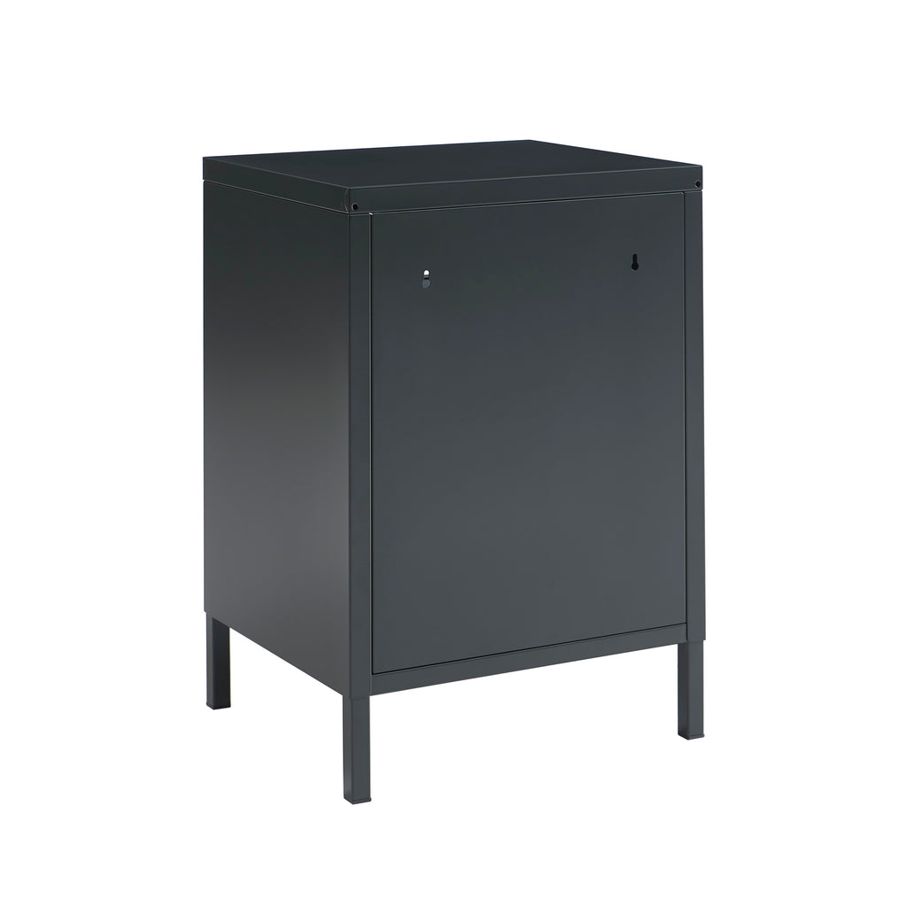 Table De Chevet - Métal - Gris Anthracite