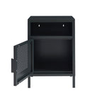 Table De Chevet - Métal - Gris Anthracite