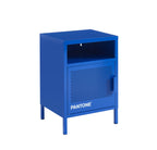 Table De Chevet - Métal - Bleu Électrique