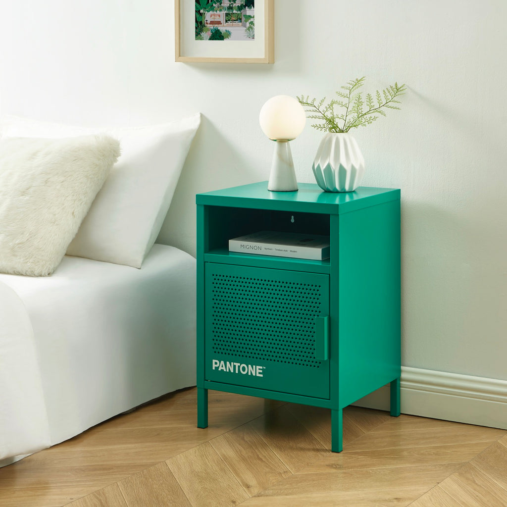 Bedside Table - Metal - Emerald Green