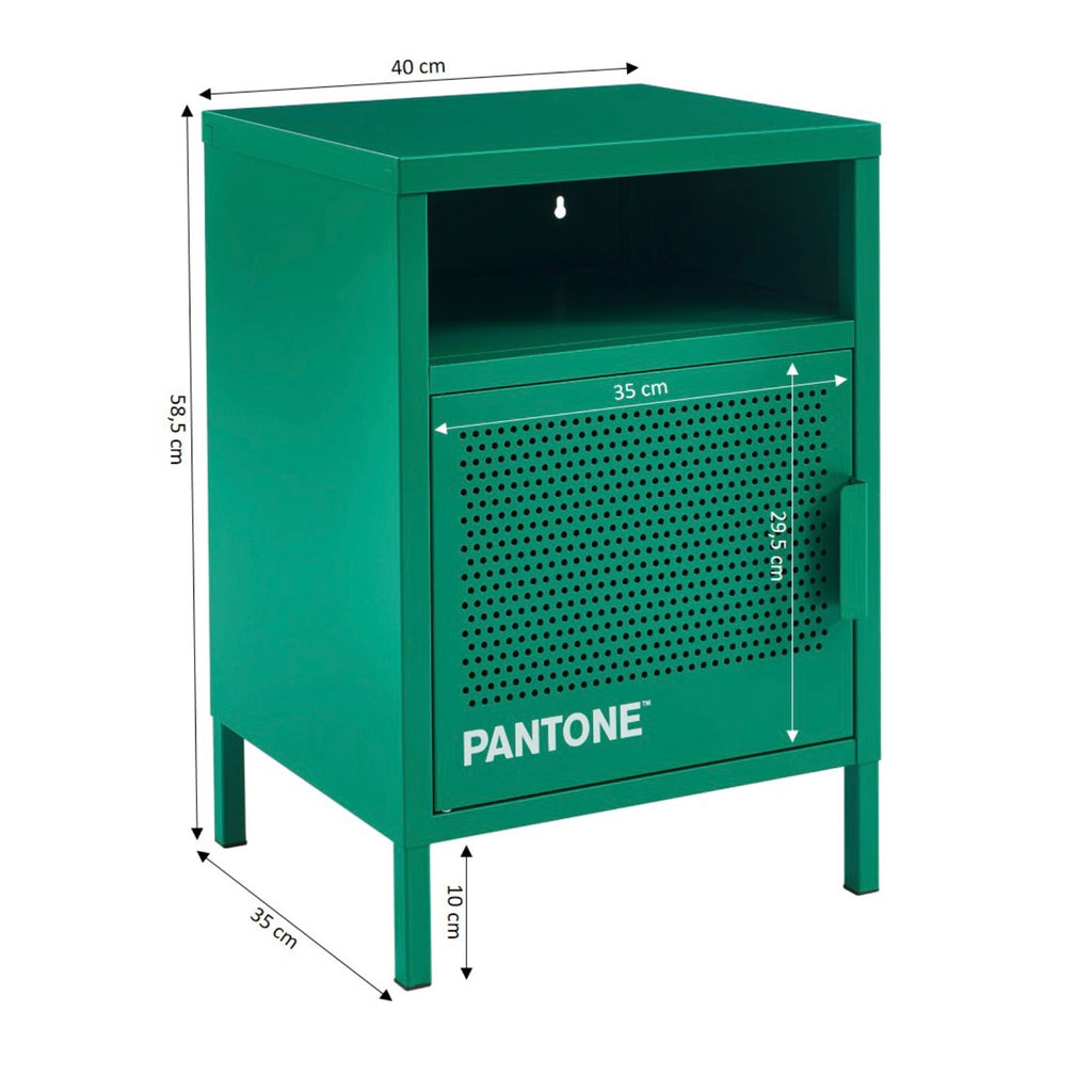 Bedside Table - Metal - Emerald Green