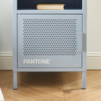 Table De Chevet - Métal - Gris Bleu