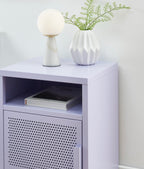 Bedside Table - Metal - Lilac