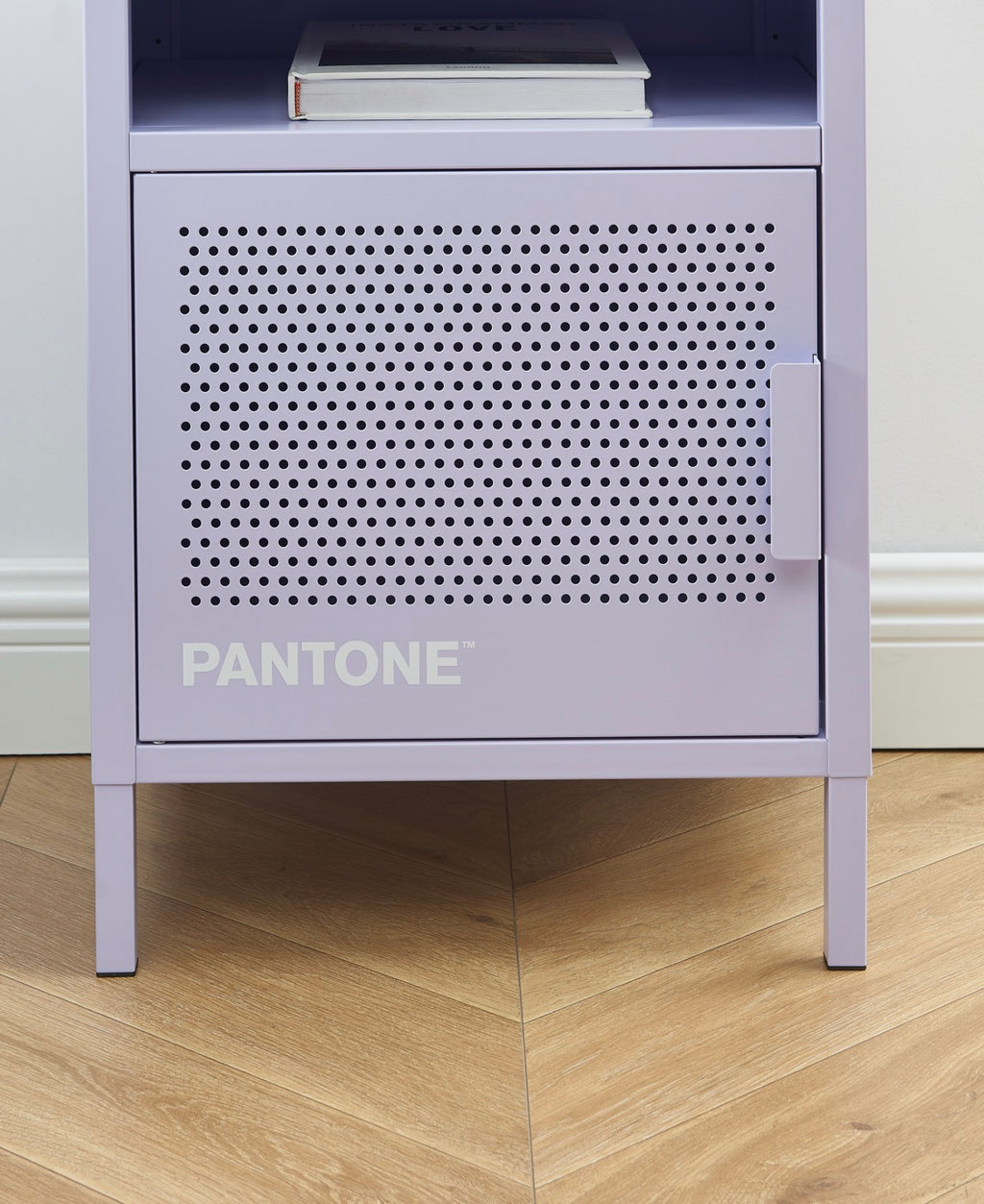 Bedside Table - Metal - Lilac