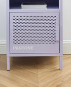 Bedside Table - Metal - Lilac