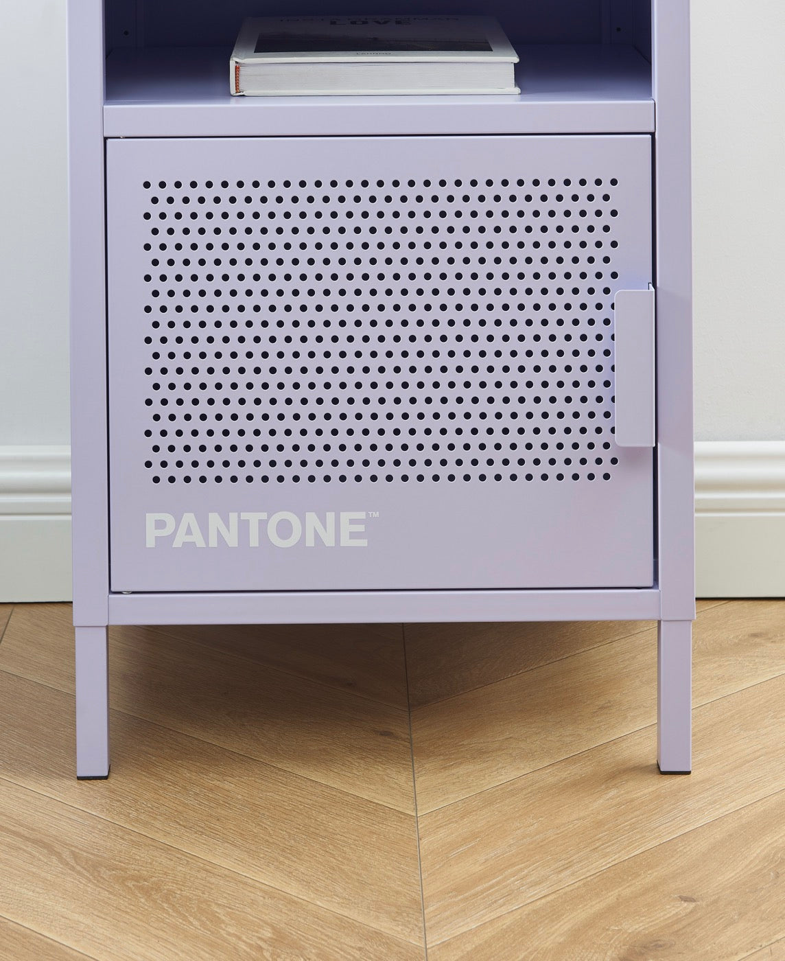 Bedside Table - Metal - Lilac