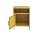 Table De Chevet - Métal - Jaune Moutarde