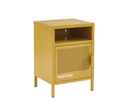Table De Chevet - Métal - Jaune Moutarde