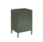 Table De Chevet - Métal - Vert Olive Foncé