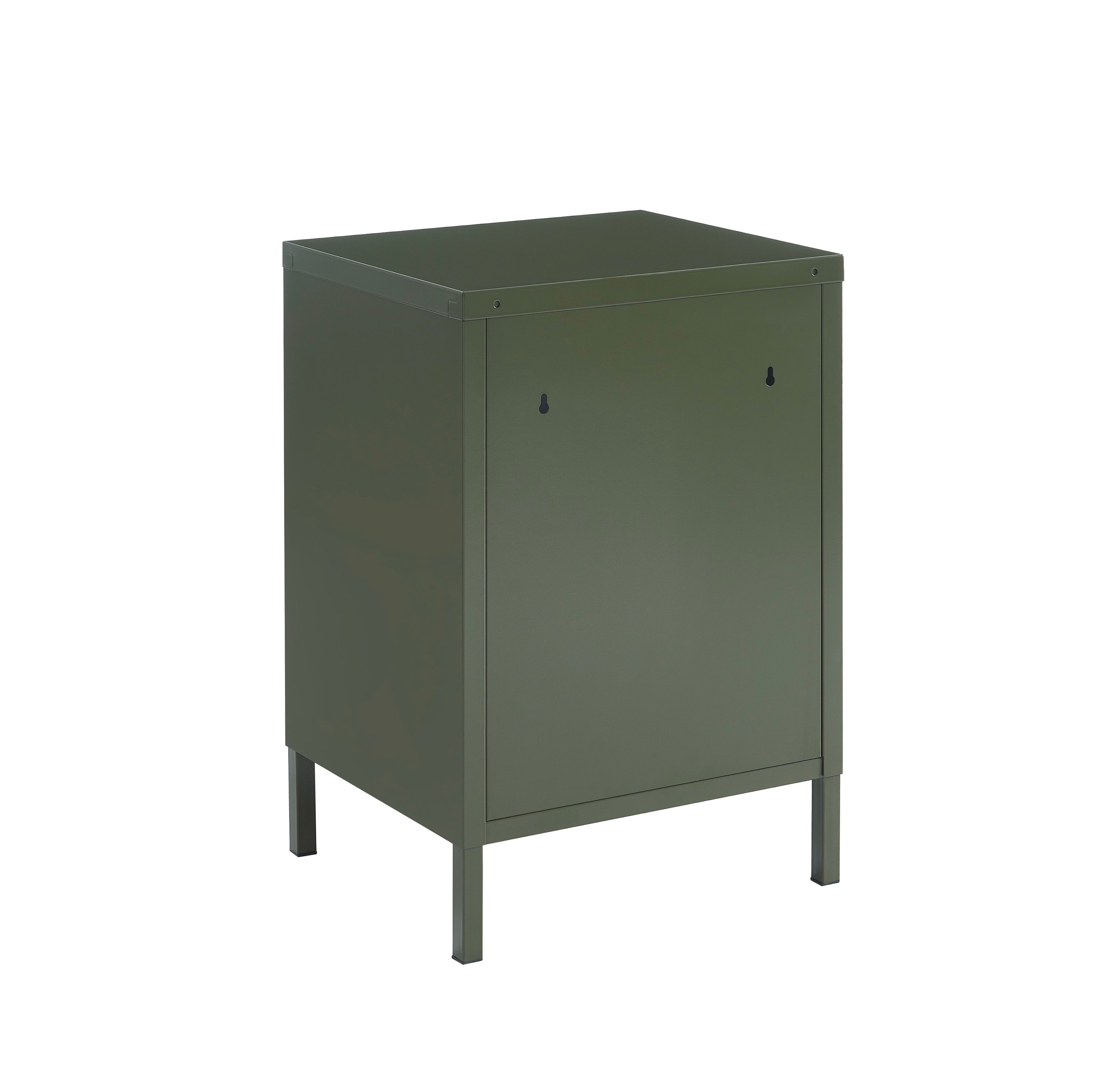 Table De Chevet - Métal - Vert Olive Foncé