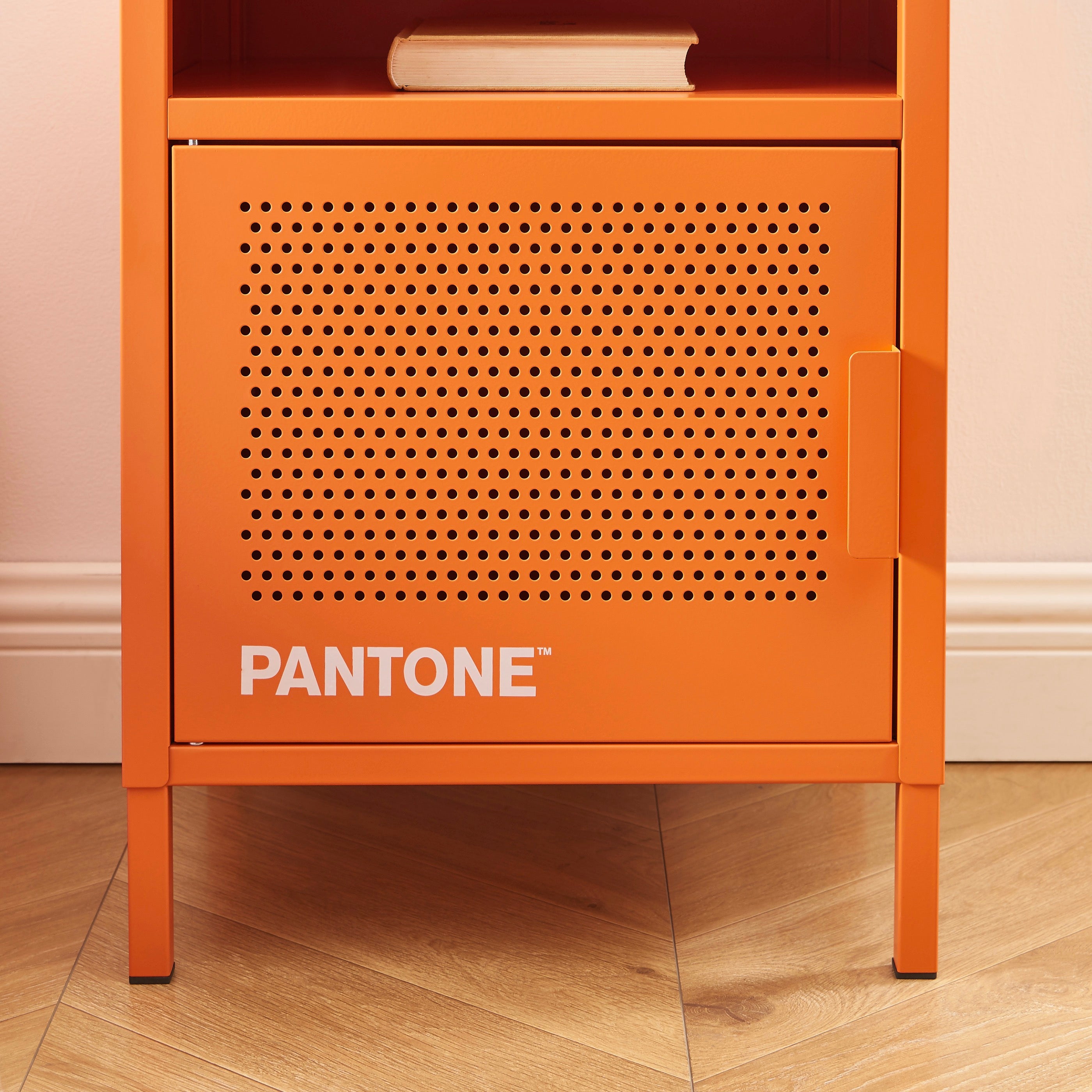 Table De Chevet - Métal - Orange
