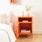 Table De Chevet - Métal - Orange