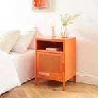 Table De Chevet - Métal - Orange