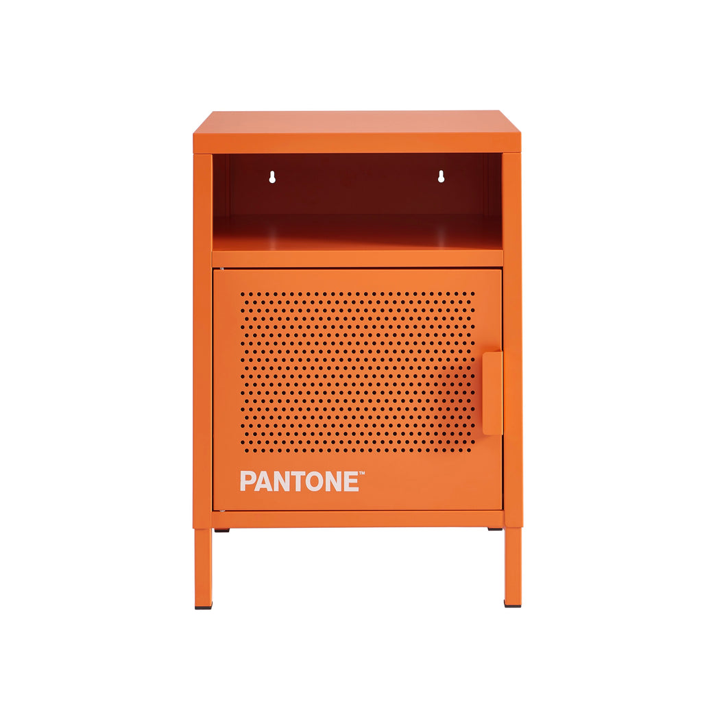 Table De Chevet - Métal - Orange