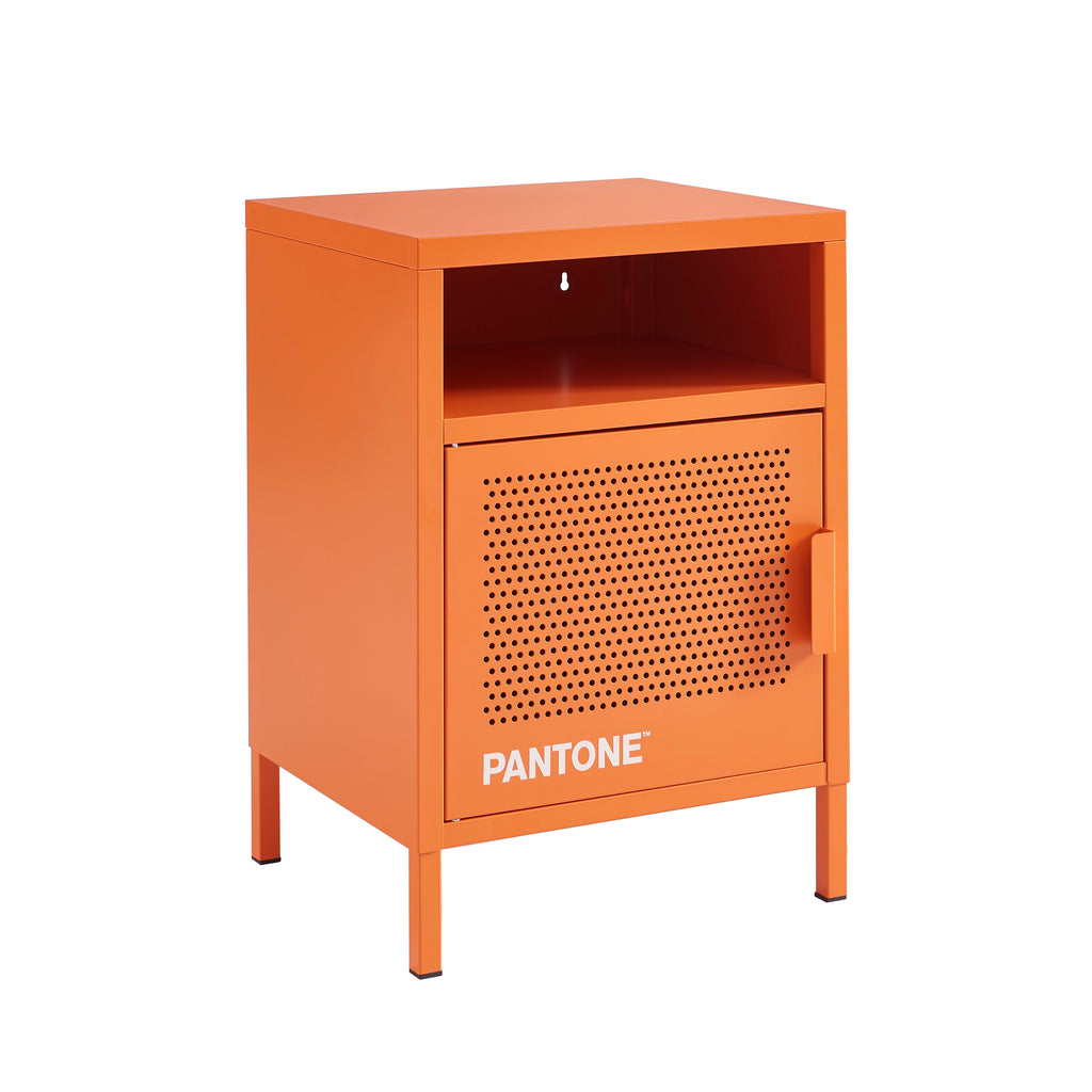 Table De Chevet - Métal - Orange