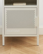 Table De Chevet - Métal - Beige Sable