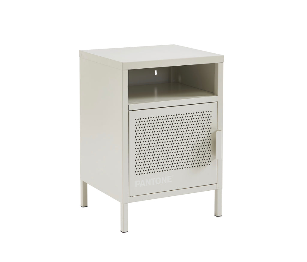 Table De Chevet - Métal - Beige Sable