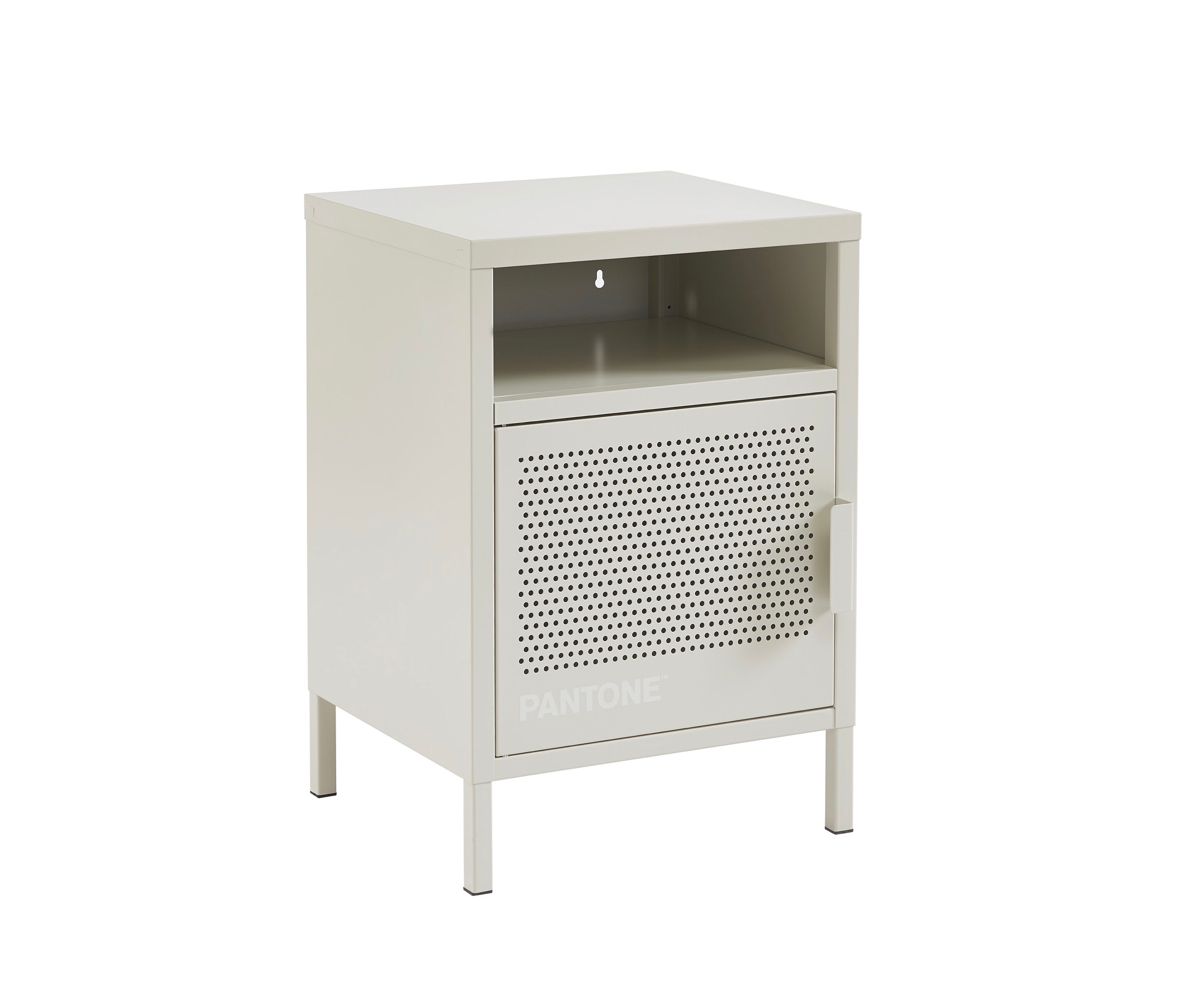 Table De Chevet - Métal - Beige Sable