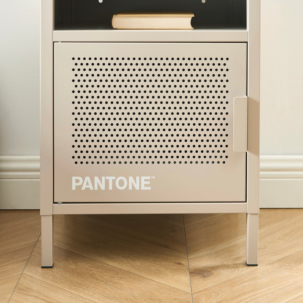 Table De Chevet - Métal - Taupe