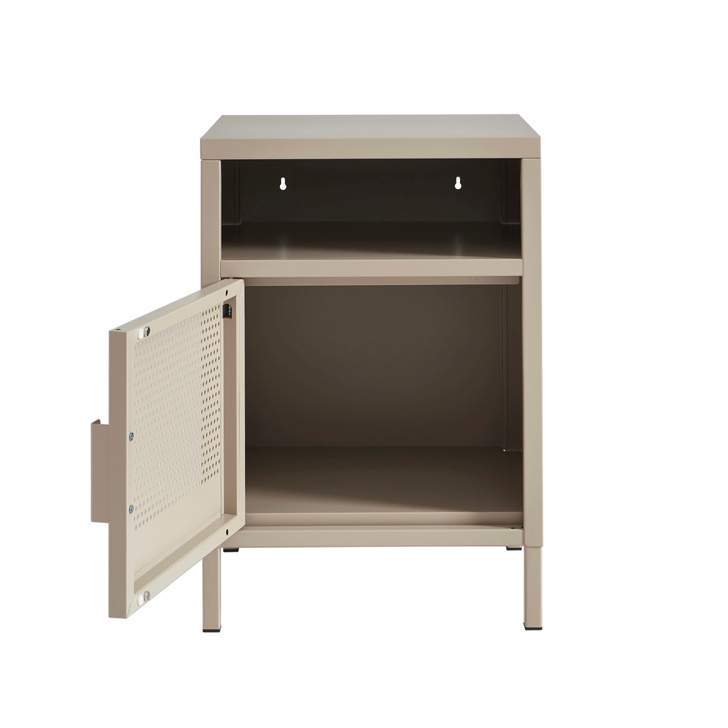 Table De Chevet - Métal - Taupe