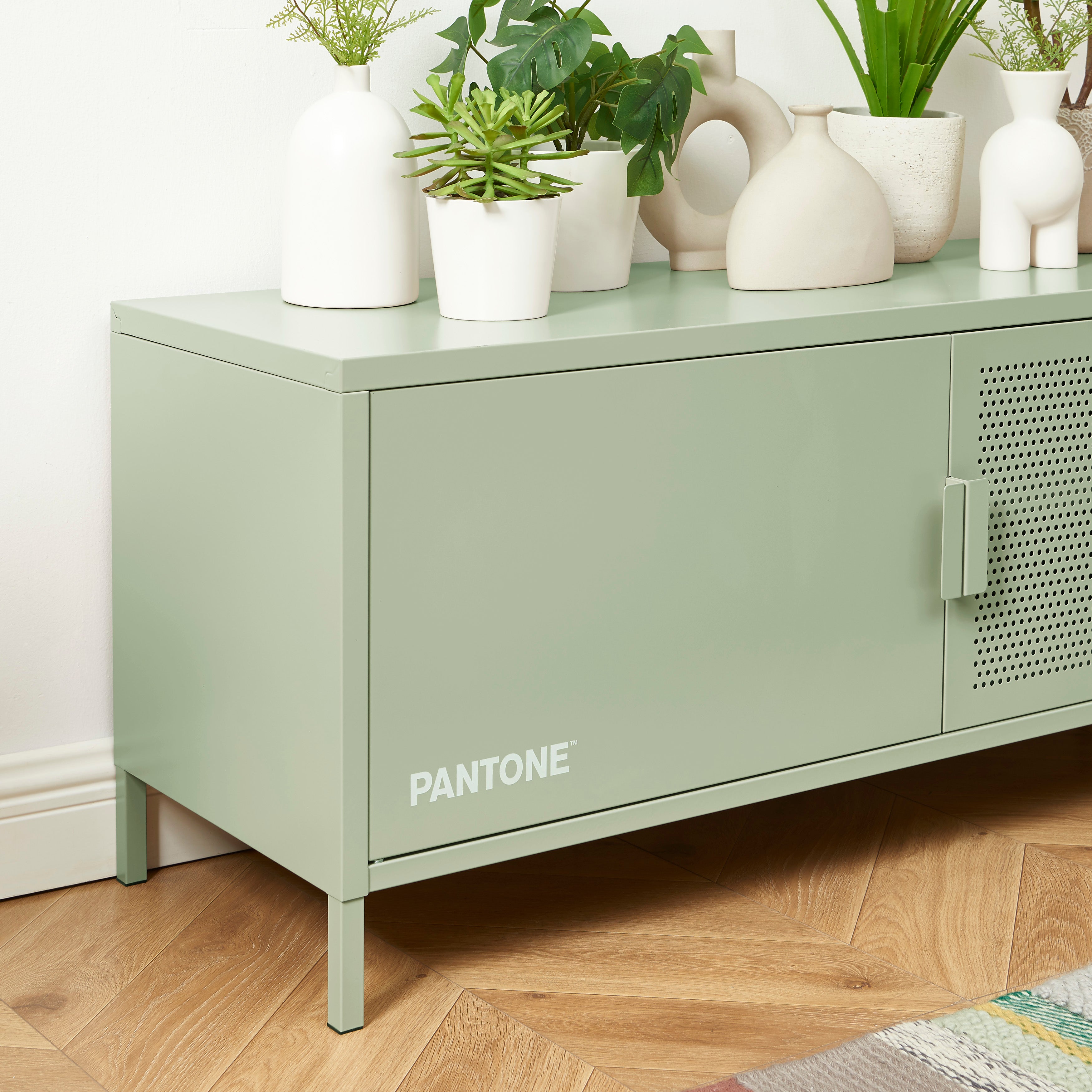 TV Unit - Metal - Almond Green