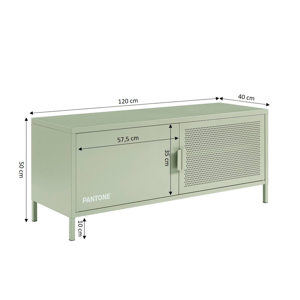 TV Unit - Metal - Almond Green