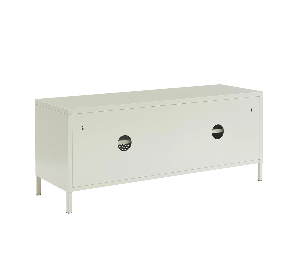 Meuble TV - Métal - Beige Sable