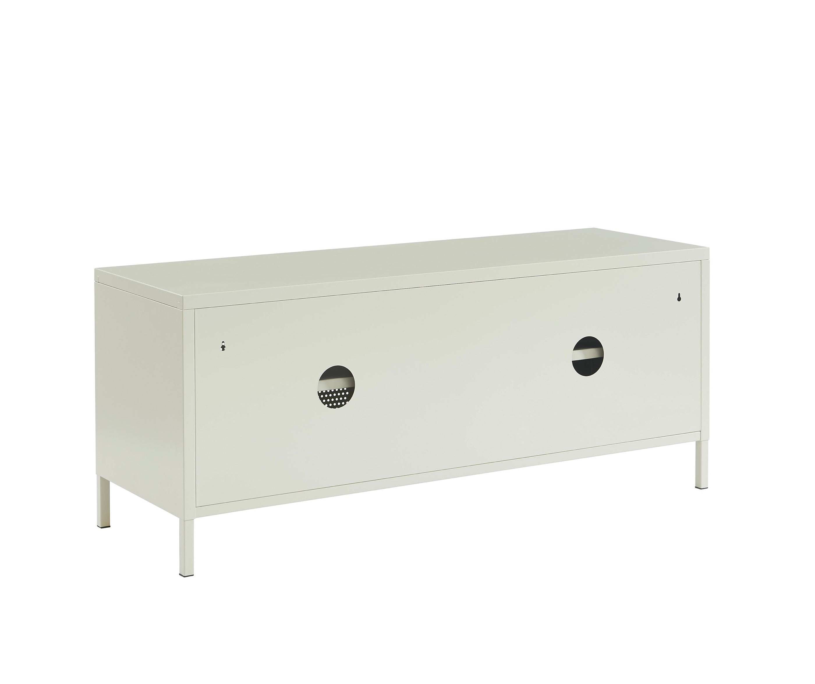 Meuble TV - Métal - Beige Sable