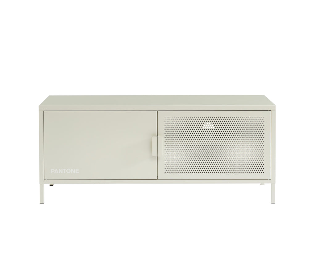 Meuble TV - Métal - Beige Sable