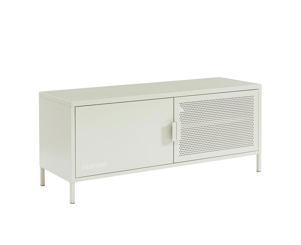 Meuble TV - Métal - Beige Sable