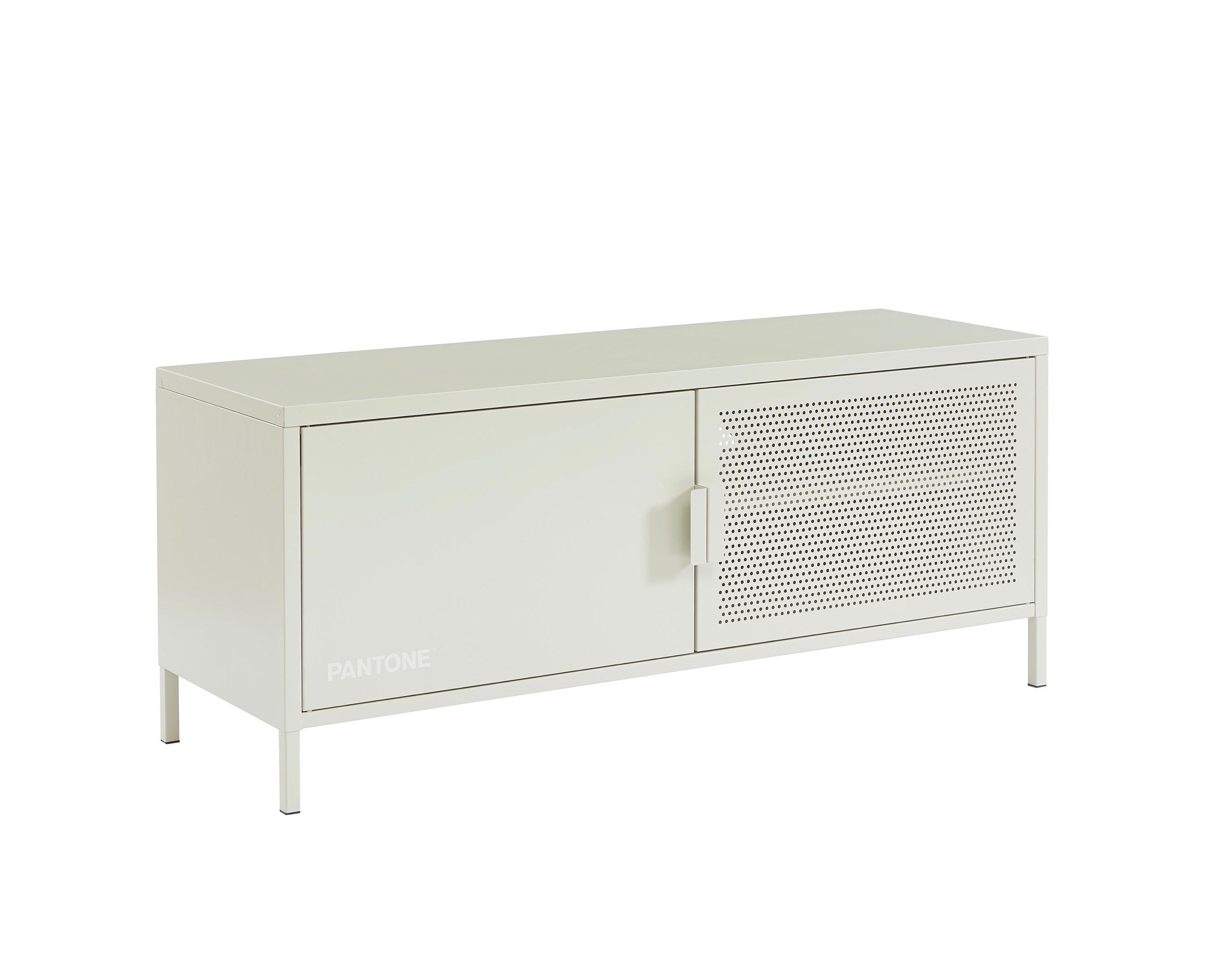 Meuble TV - Métal - Beige Sable