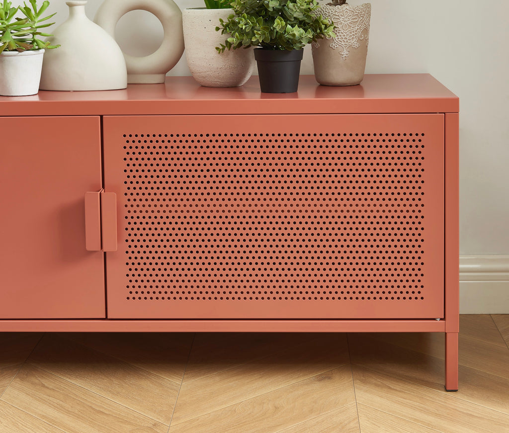 Meuble Tv - Métal - Terracotta