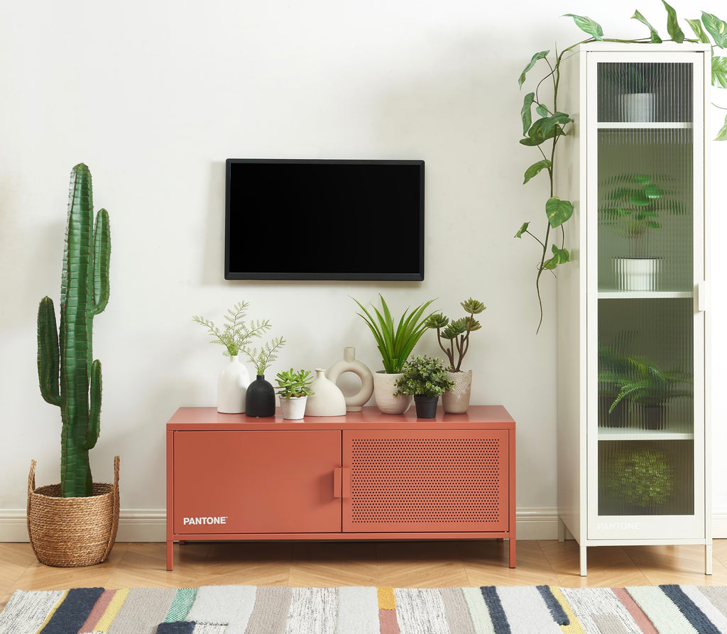 Meuble Tv - Métal - Terracotta
