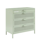 Chest of drawers - Metal - Almond Green - 4 Drawers