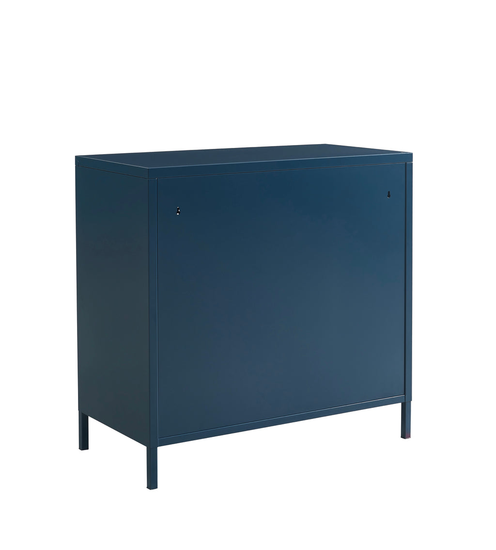 Chest of drawers - Metal - Midnight Blue - 4 Drawers