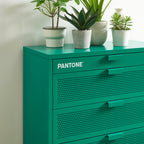Commode - Métal - Vert Émeraude - 4 Tiroirs