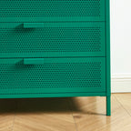 Commode - Métal - Vert Émeraude - 4 Tiroirs