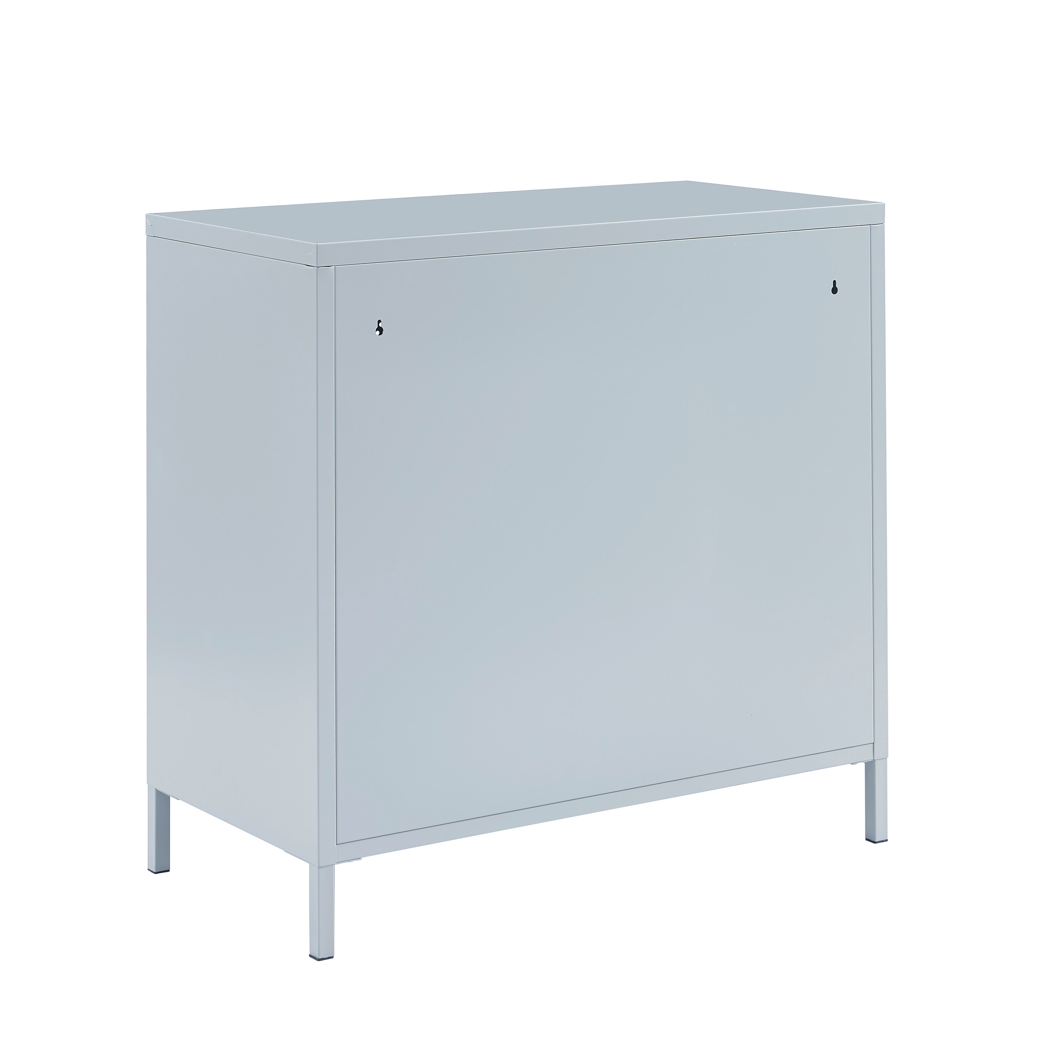 Chest of Drawers - Metal - Blue Grey - 4 Drawers