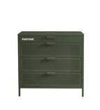 Cómoda - Metal - Verde oliva - 4 cajones