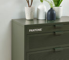 Cómoda - Metal - Verde oliva - 4 cajones