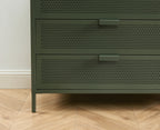 Cómoda - Metal - Verde oliva - 4 cajones