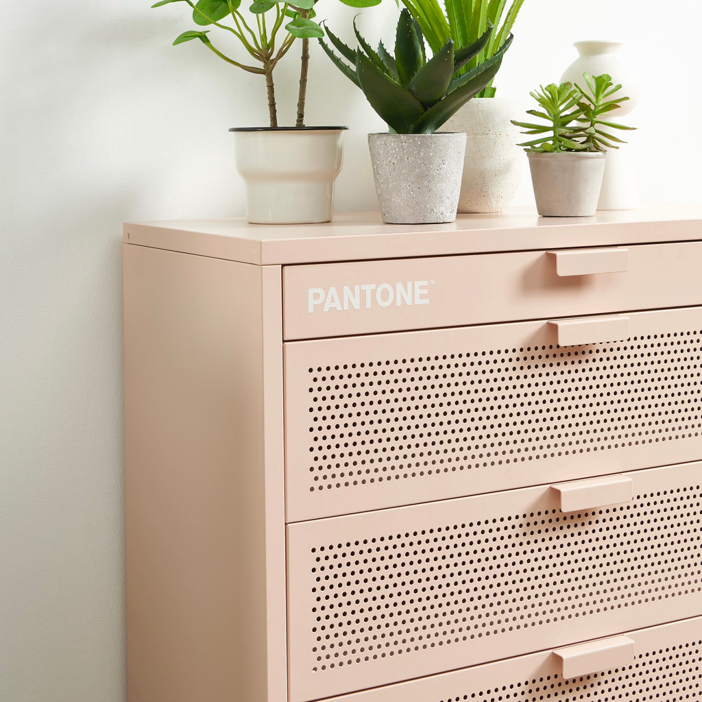 Commode - Métal - Rose Blush - 4 Tiroirs