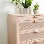 Commode - Métal - Rose Blush - 4 Tiroirs