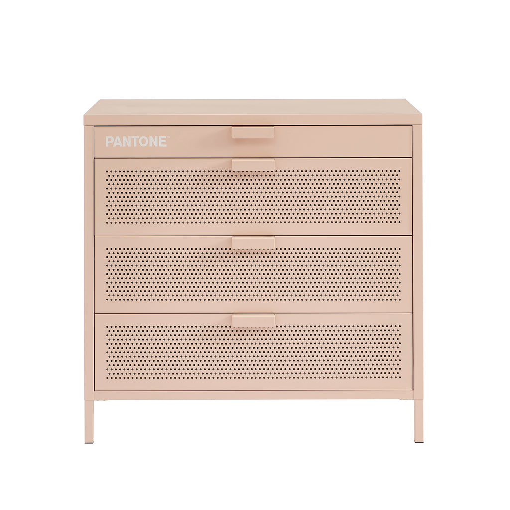 Commode - Métal - Rose Blush - 4 Tiroirs