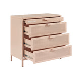 Commode - Métal - Rose Blush - 4 Tiroirs
