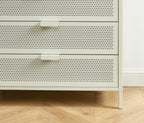 Commode - Métal - Beige Sable - 4 Tiroirs