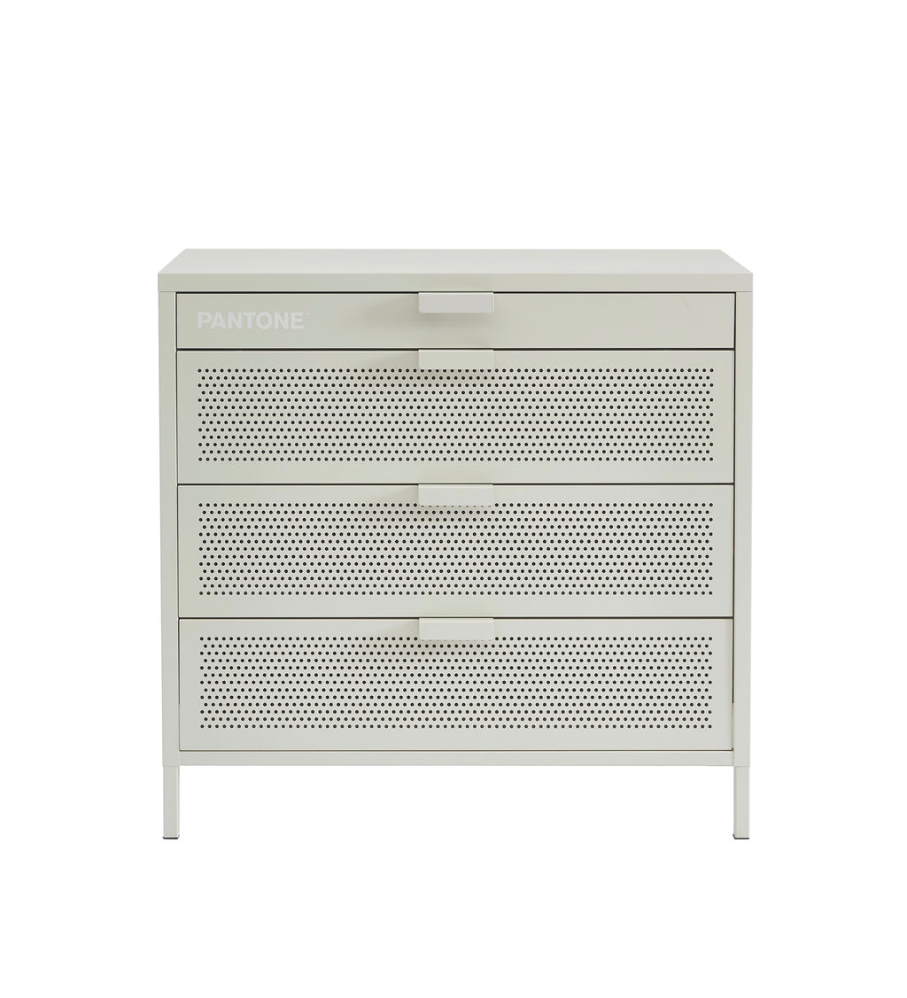 Commode - Métal - Beige Sable - 4 Tiroirs