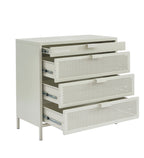 Commode - Métal - Beige Sable - 4 Tiroirs