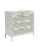 Commode - Métal - Beige Sable - 4 Tiroirs